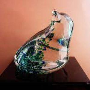 Vintage Wedgewood Glass Frog